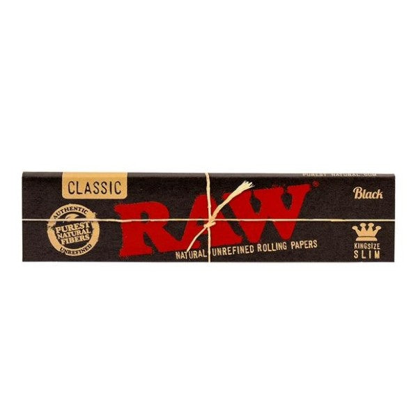 Mortalhas RAW King Size Slim Black (caixa)