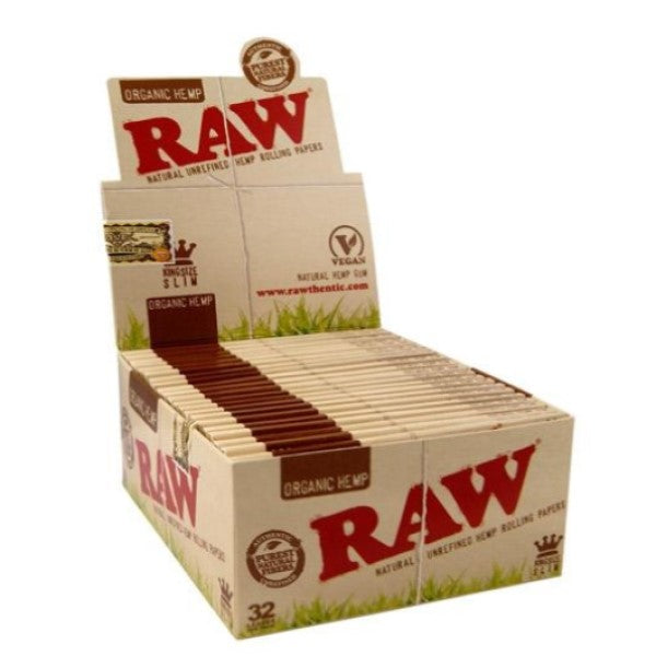 Mortalhas RAW King Size Slim Organic Hemp (caixa)